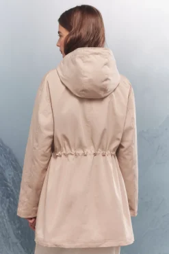 Parka capucha 2 en 1 repelente al agua