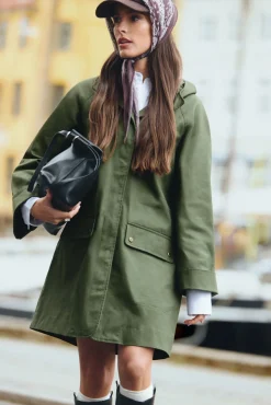 Parka capucha algodón