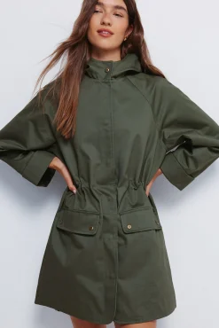 Parka capucha algodón