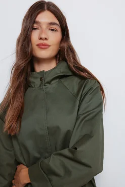 Parka capucha algodón