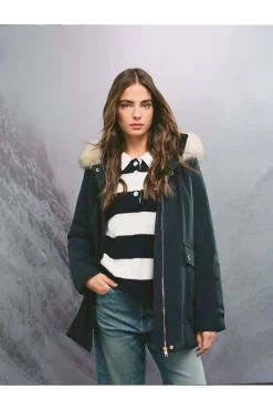 Parka capucha cierre metálico Sorona Aura