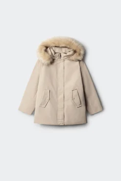 Parka capucha pelo niña