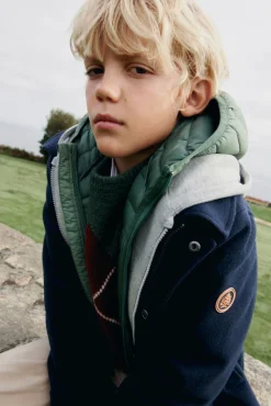 Parka de paño niño