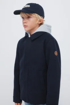 Parka de paño niño