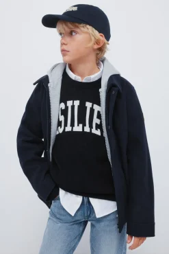 Parka de paño niño