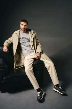 Parka larga acolchada