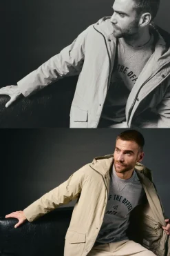 Parka larga acolchada