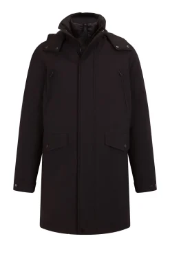 Parka larga capucha con vistas