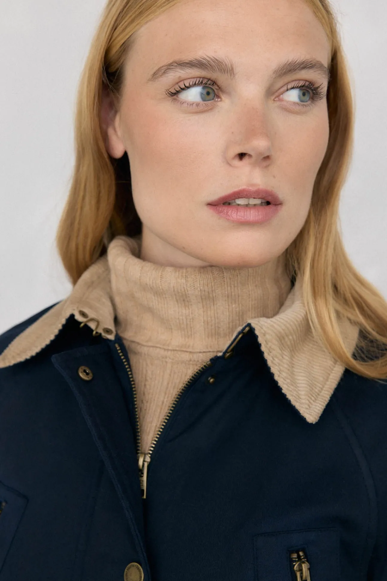 Parka larga encerada