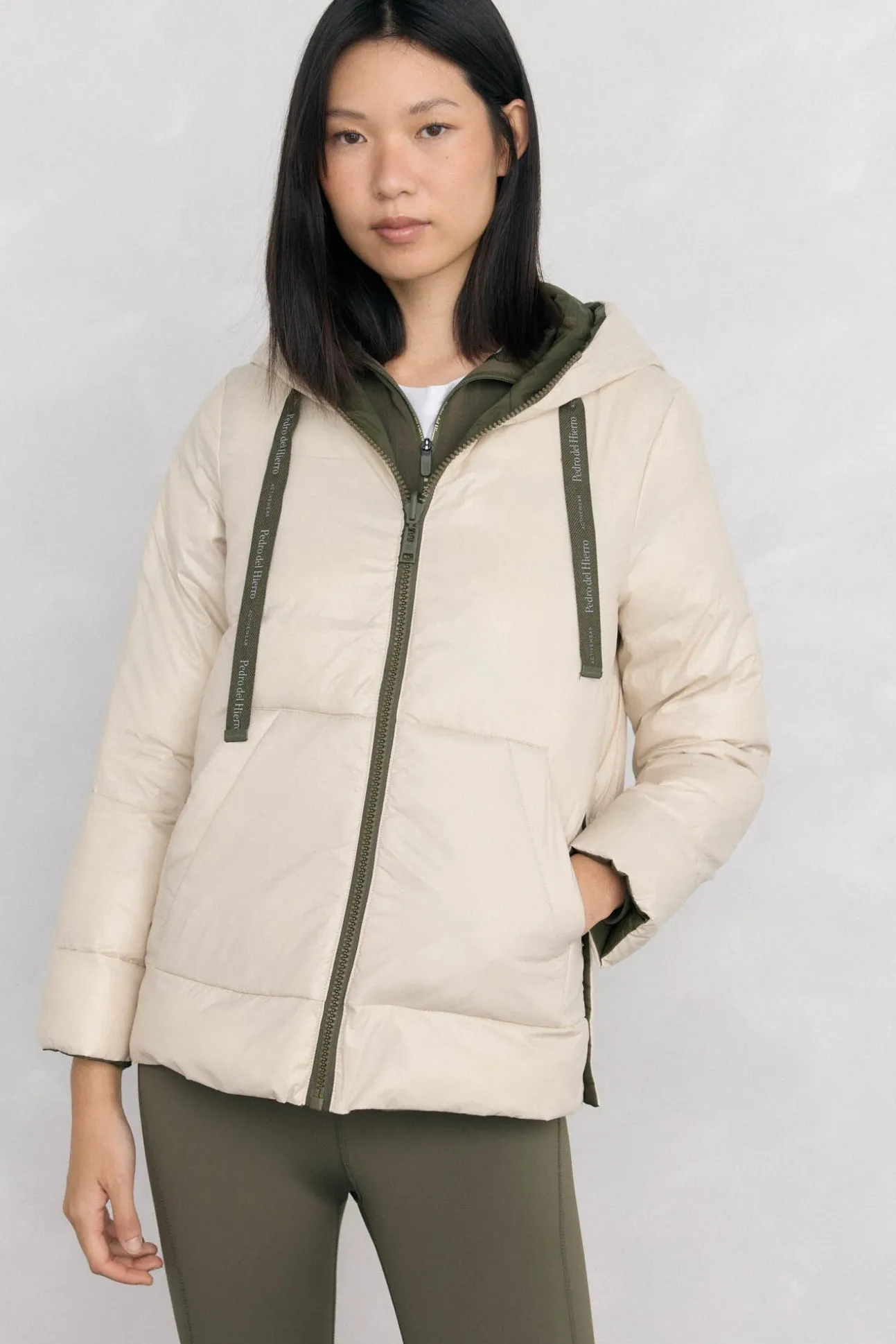 Parka reversible capucha