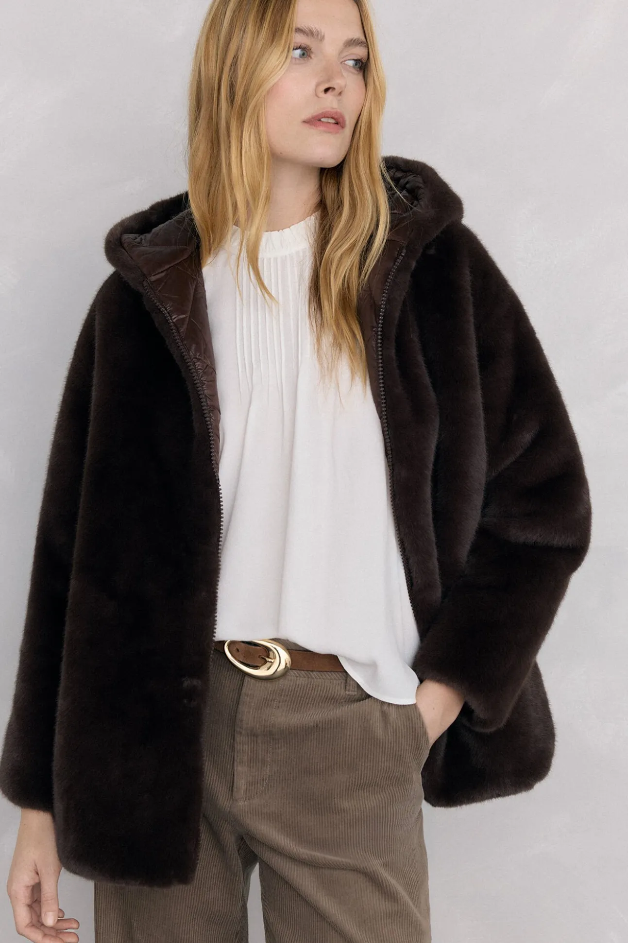 Parka reversible pelo