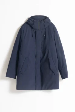 Parka técnica capucha arena