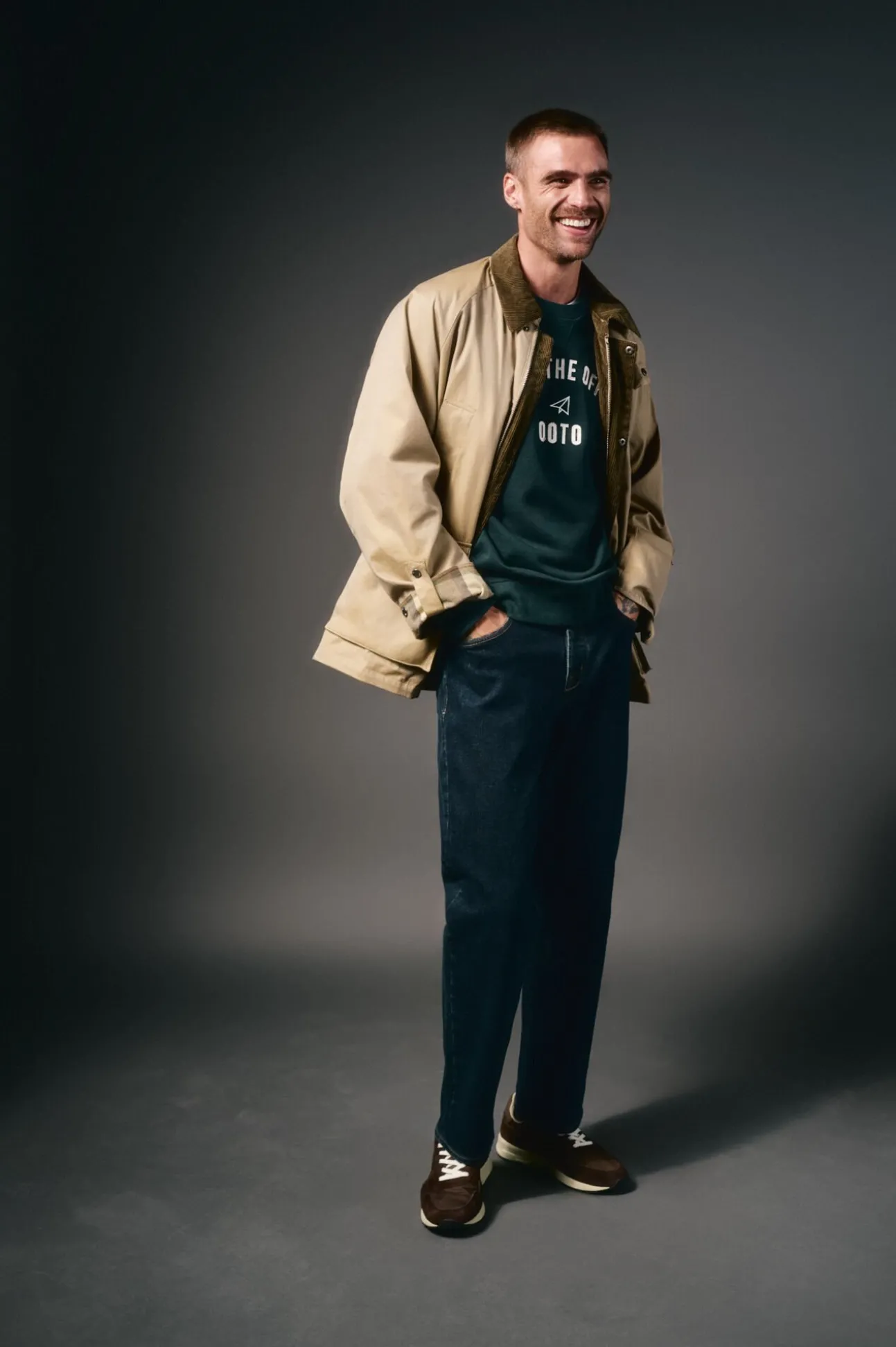 Parka tejido efecto encerado