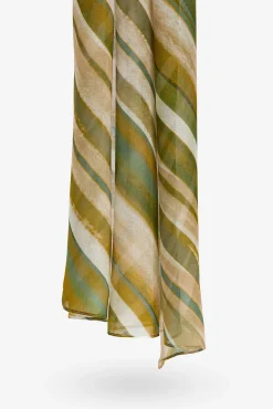 Pañuelo Estampado con Efecto Lino