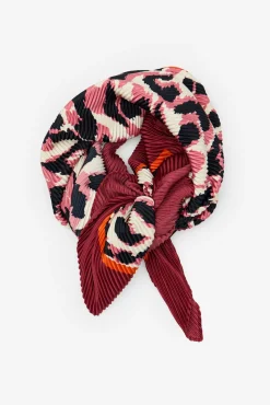 Pañuelo plisado leopardo