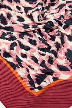 Pañuelo plisado leopardo