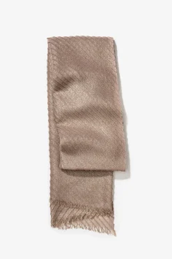 Pañuelo Rectangular Plisado Metálico