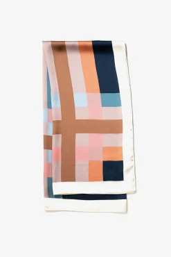 Pañuelo Satinado Estampado Geométrico