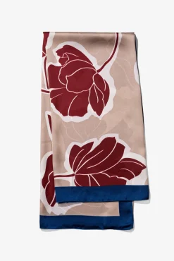 Pañuelo Satinado Estampado Floral