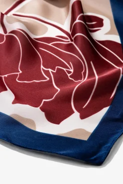 Pañuelo Satinado Estampado Floral