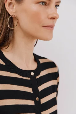 Pendiente aros strass