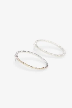 Pendiente aros strass