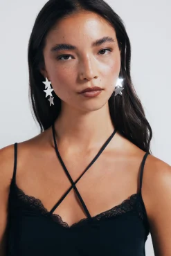 Pendientes estrellas cascada