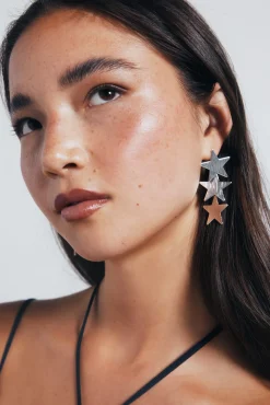 Pendientes estrellas cascada