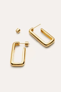 Pendientes Single Pipe Baño Oro