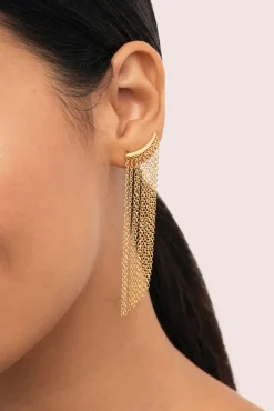 Pendientes Tamara Cascada Baño Oro