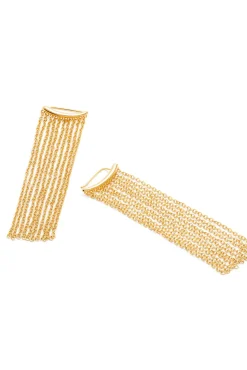 Pendientes Tamara Cascada Baño Oro