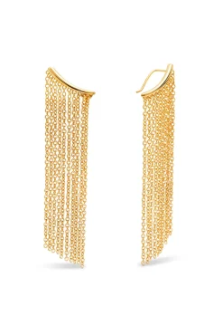 Pendientes Tamara Cascada Baño Oro