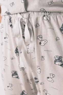 Pijama camisero 100% algodón Snoopy