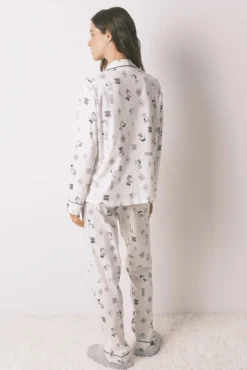 Pijama camisero 100% algodón Snoopy