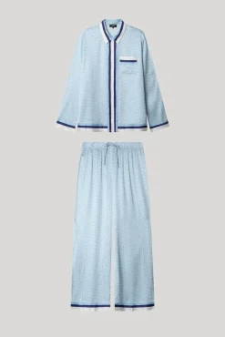 Pijama camisero estampado monogram