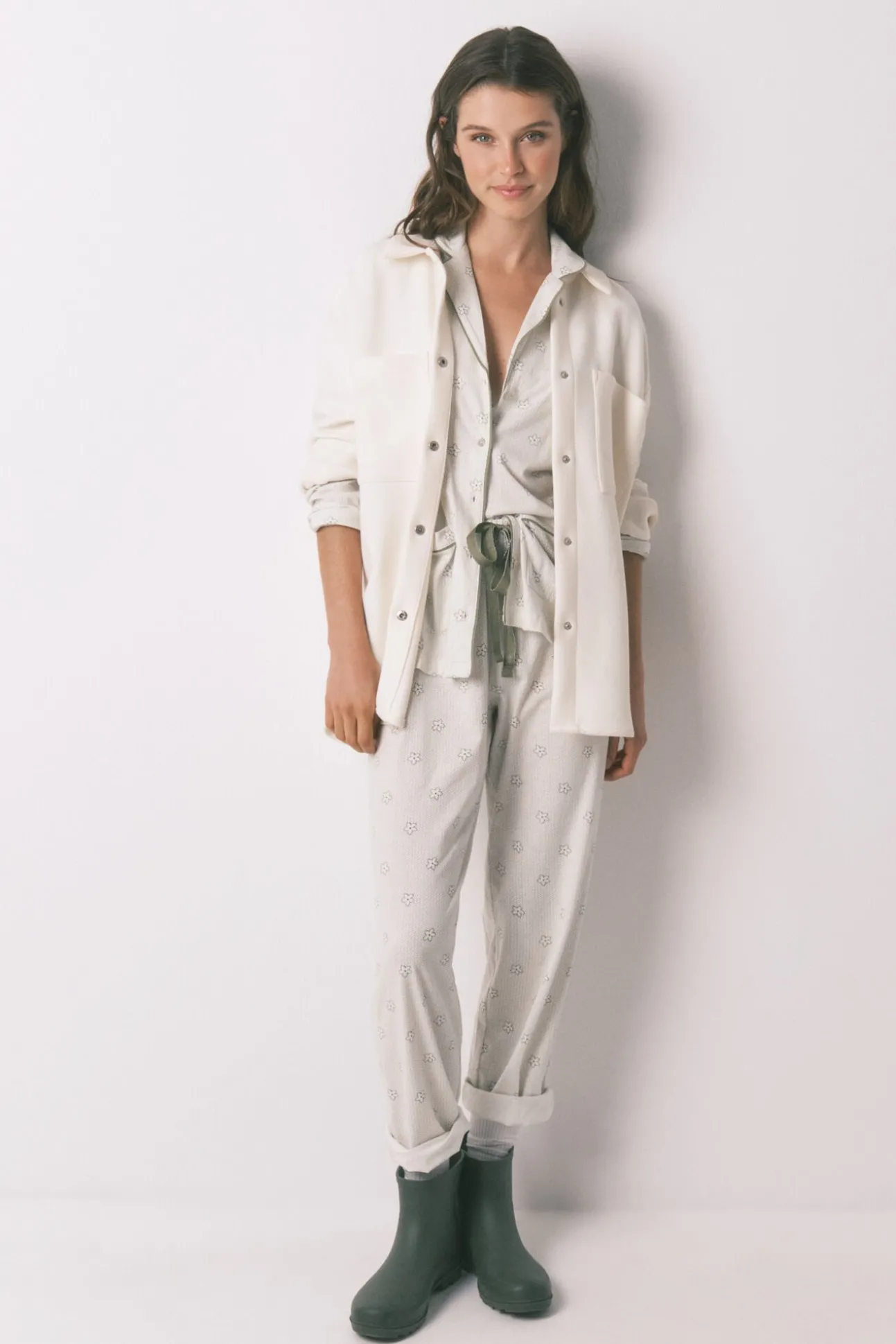 Pijama camisero largo 100% algodón Snoopy