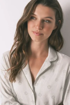 Pijama camisero largo 100% algodón Snoopy