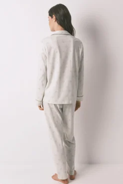 Pijama camisero largo 100% algodón Snoopy