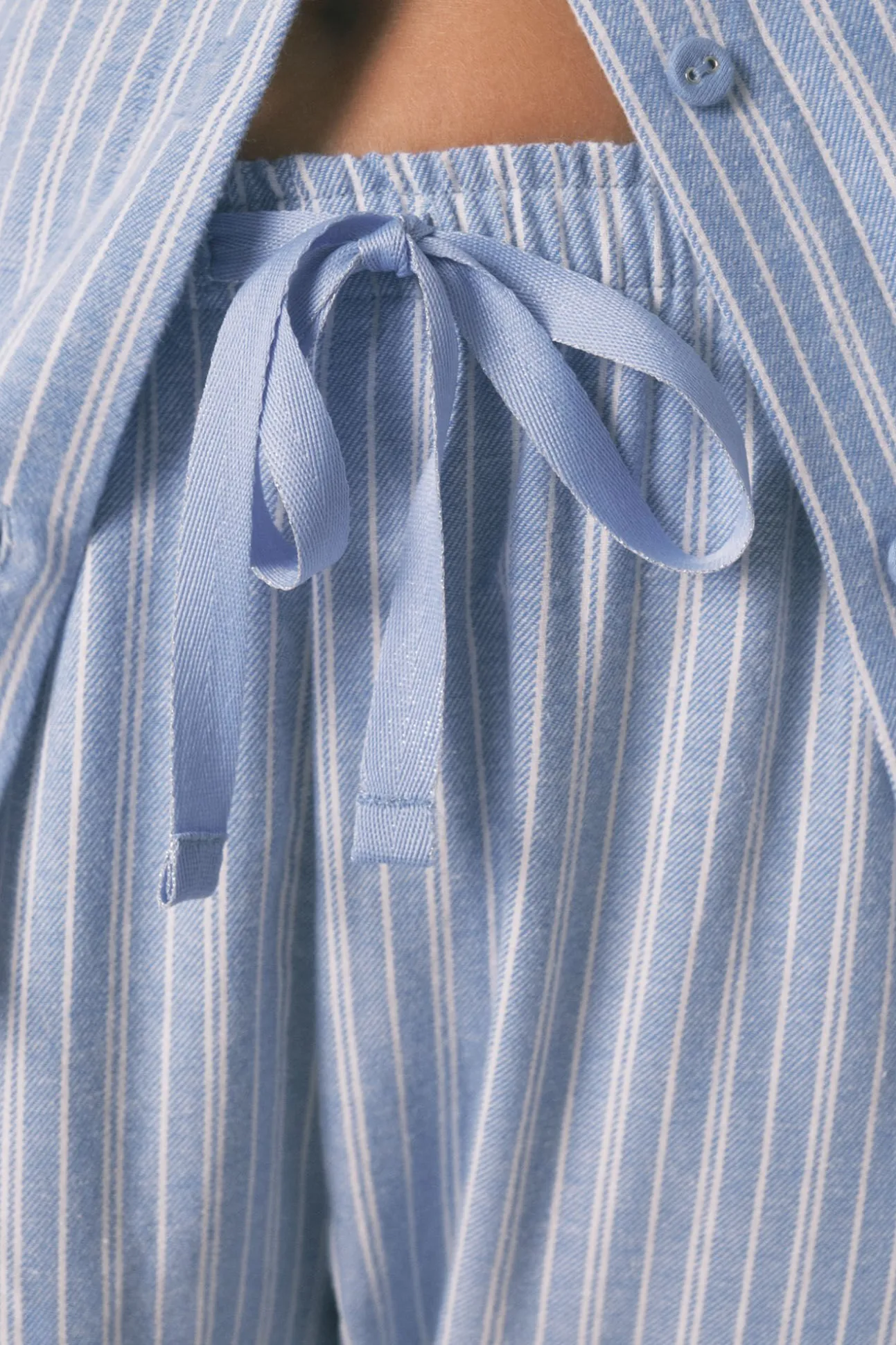 Pijama camisero rayas 100% algodón