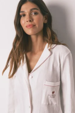 Pijama camisero rayas La Vecina Rubia