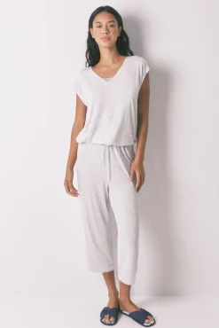 Pijama Capri viscosa gris soft touch