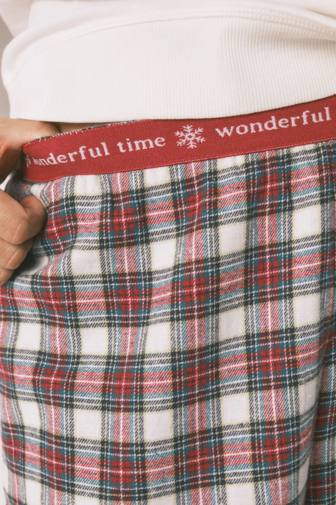 Pijama largo 100% algodón cuadros