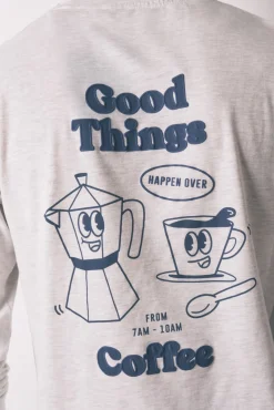 Pijama largo 100% algodón gris