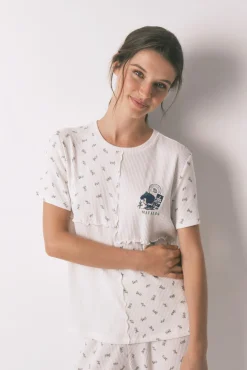 Pijama largo 100% algodón patchwork Mafalda