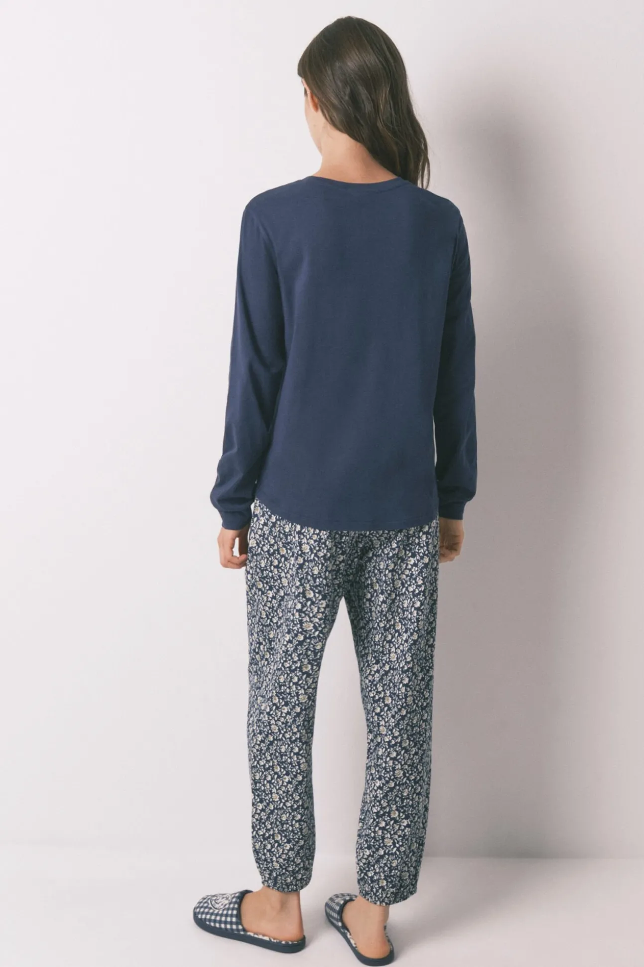 Pijama largo 100% algodón SmileyWorld® azul