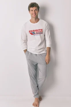 Pijama largo 100% algodón Snoopy