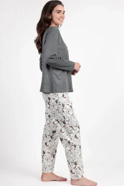 Pijama largo 101 Dálmatas para mujer
