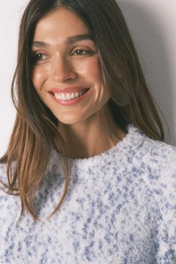 Pijama largo borreguito azul