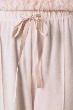 Pijama largo borreguito rosa