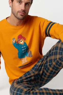 Pijama largo cuadros Paddington para hombre